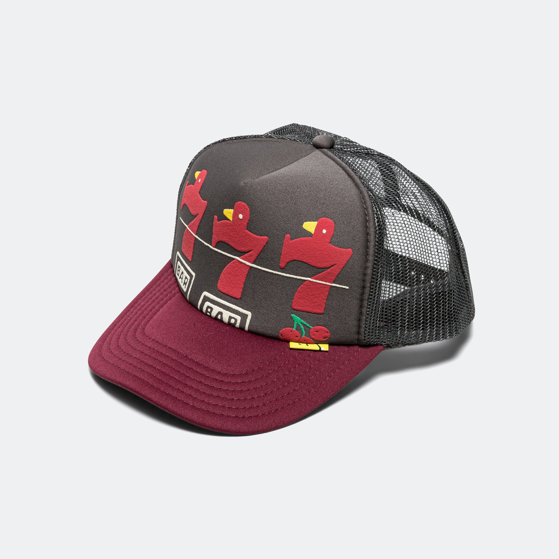 LUCKY BATTERY BIRD Truck Cap - Charcoal/Engine
