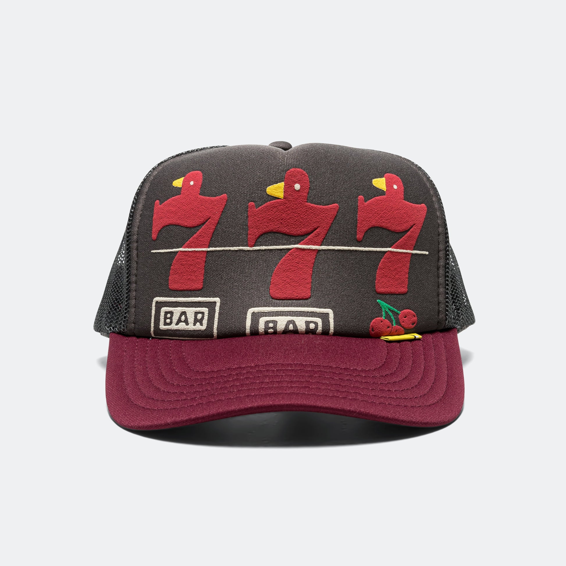 LUCKY BATTERY BIRD Truck Cap - Charcoal/Engine