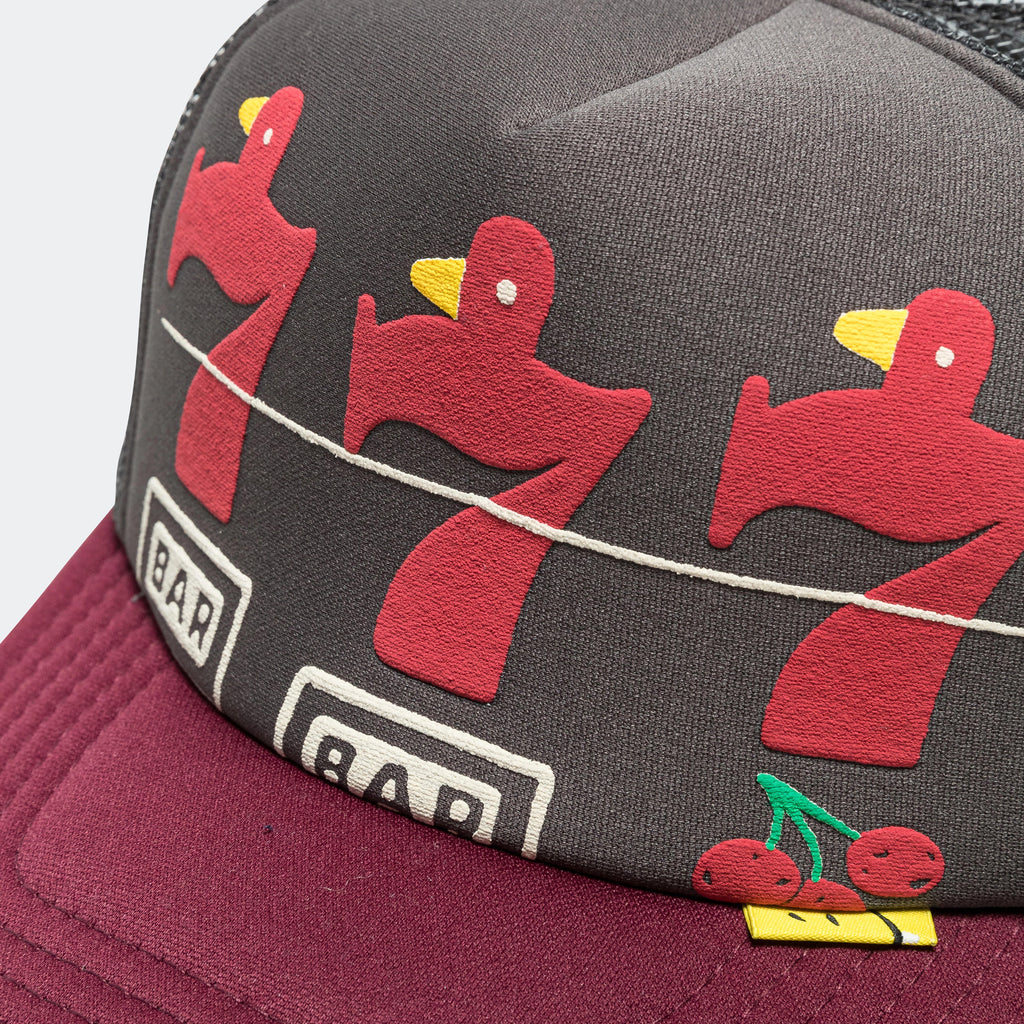 LUCKY BATTERY BIRD Truck Cap - Charcoal/Engine
