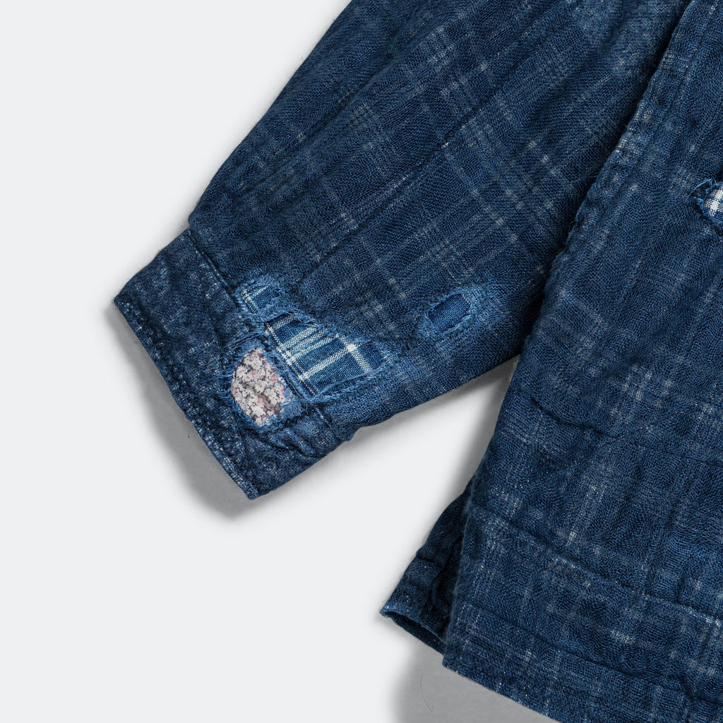 IDG Patchwork NORA-DOT TIGER JUDDBHAN Shirt - Indigo