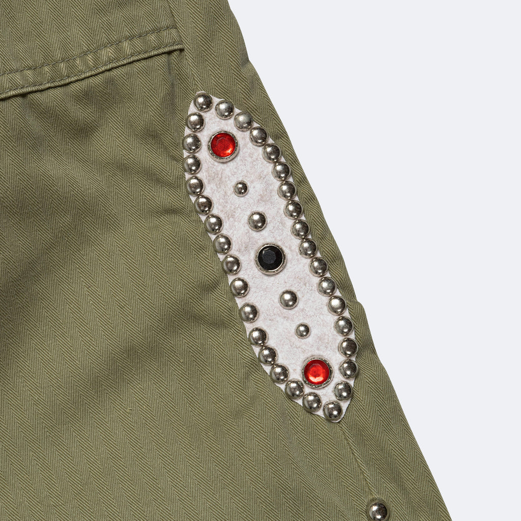 Sulfur Herringbone EASY BAKER Pants (STUDS Remake) - Khaki