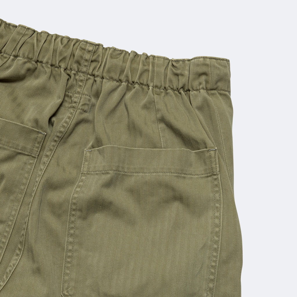 Sulfur Herringbone EASY BAKER Pants (STUDS Remake) - Khaki