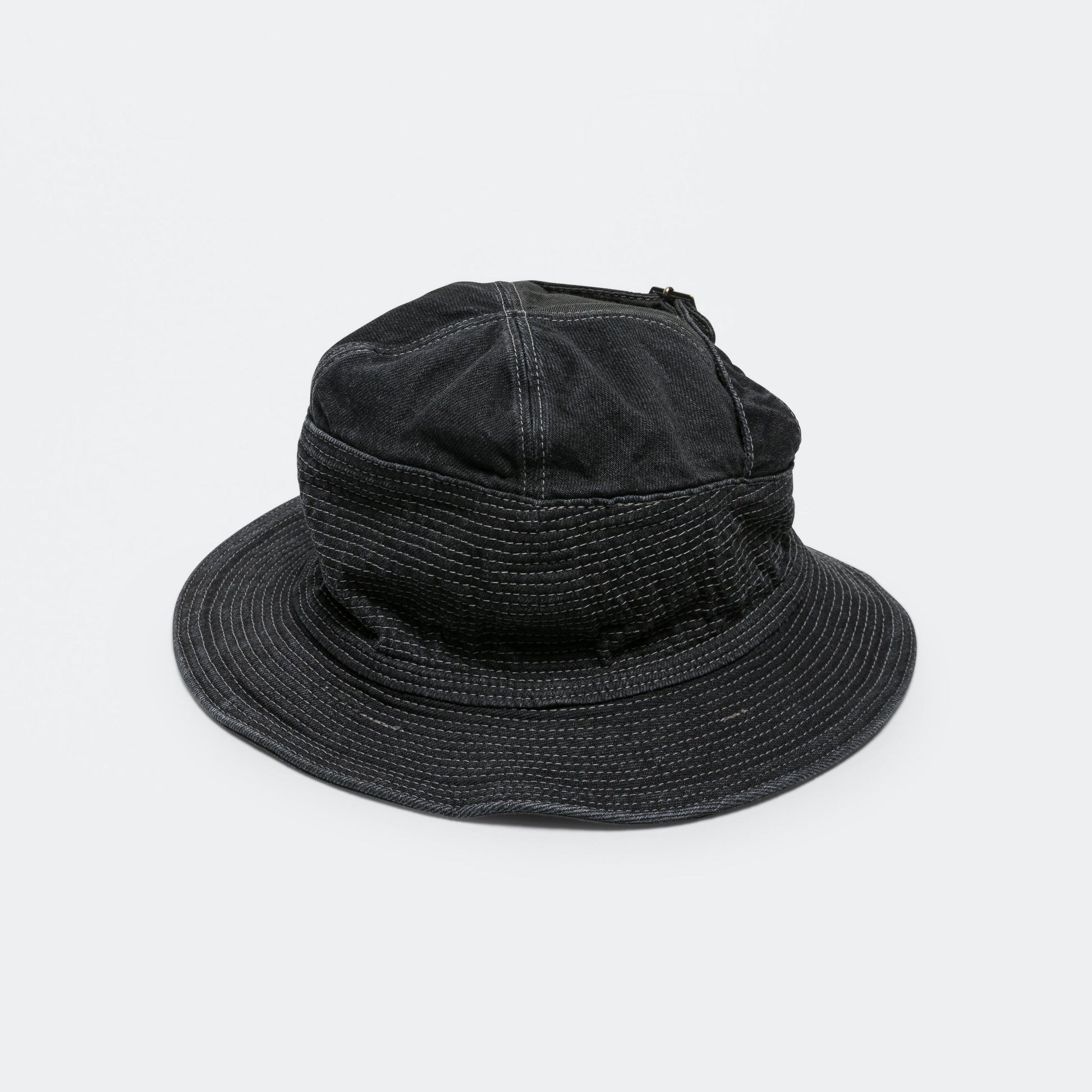 11.5ozBLK×BLK Denim THE OLD MAN AND THE SEA Hat - Black