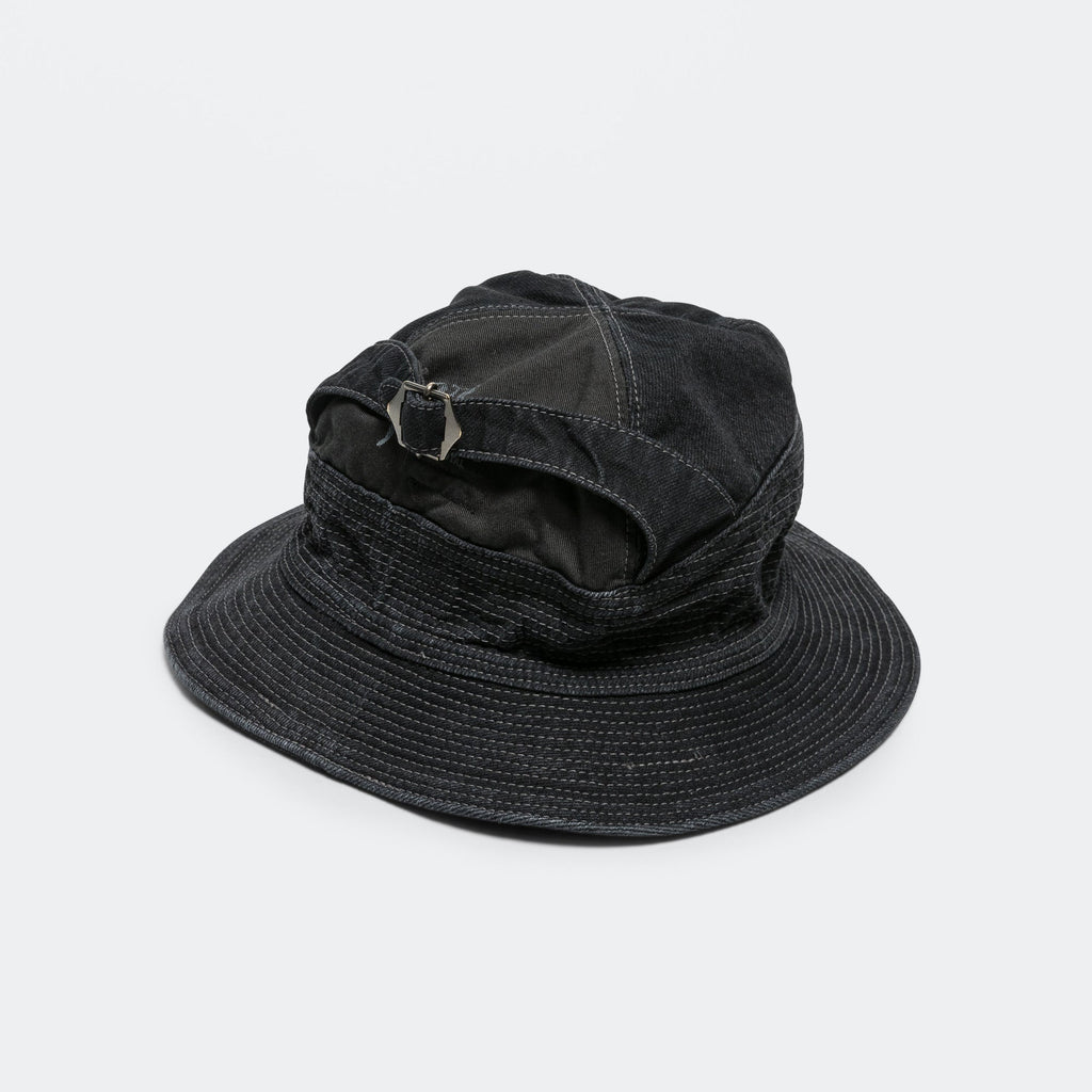 11.5ozBLK×BLK Denim THE OLD MAN AND THE SEA Hat - Black