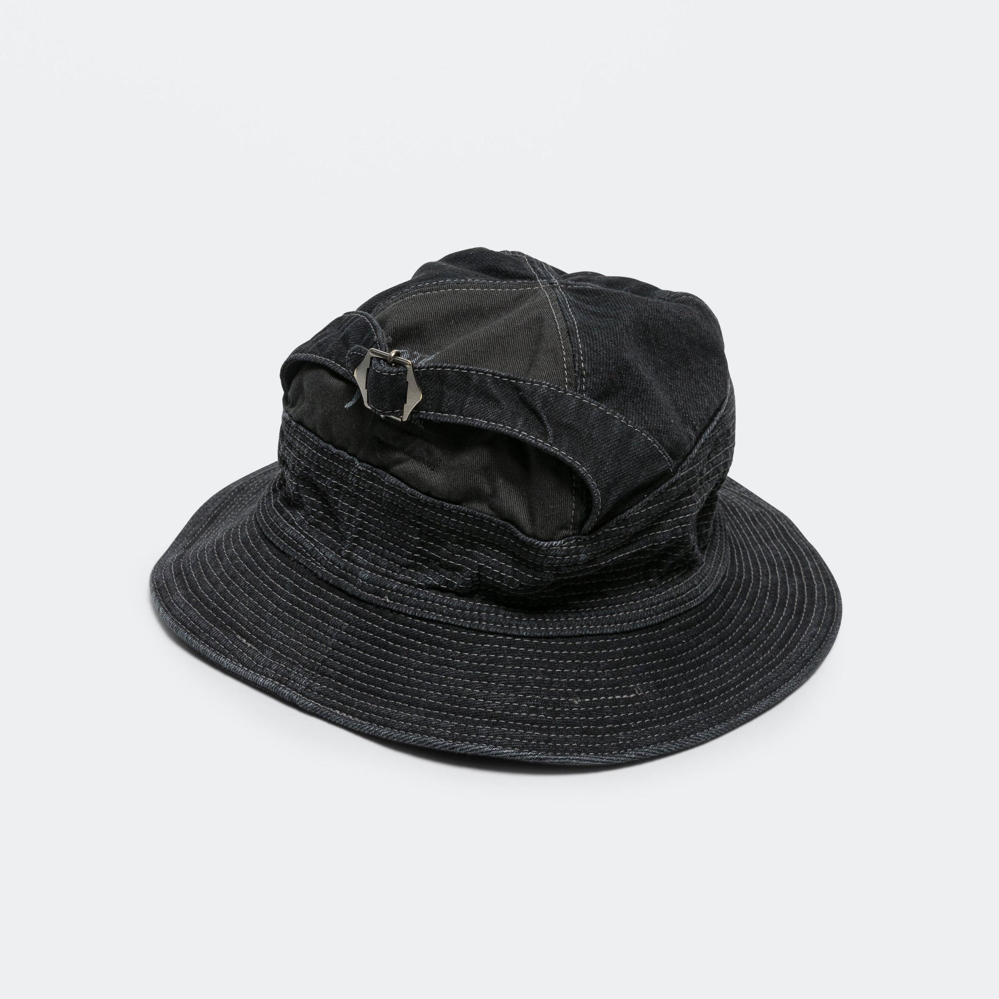 11.5ozBLK×BLK Denim THE OLD MAN AND THE SEA Hat - Black