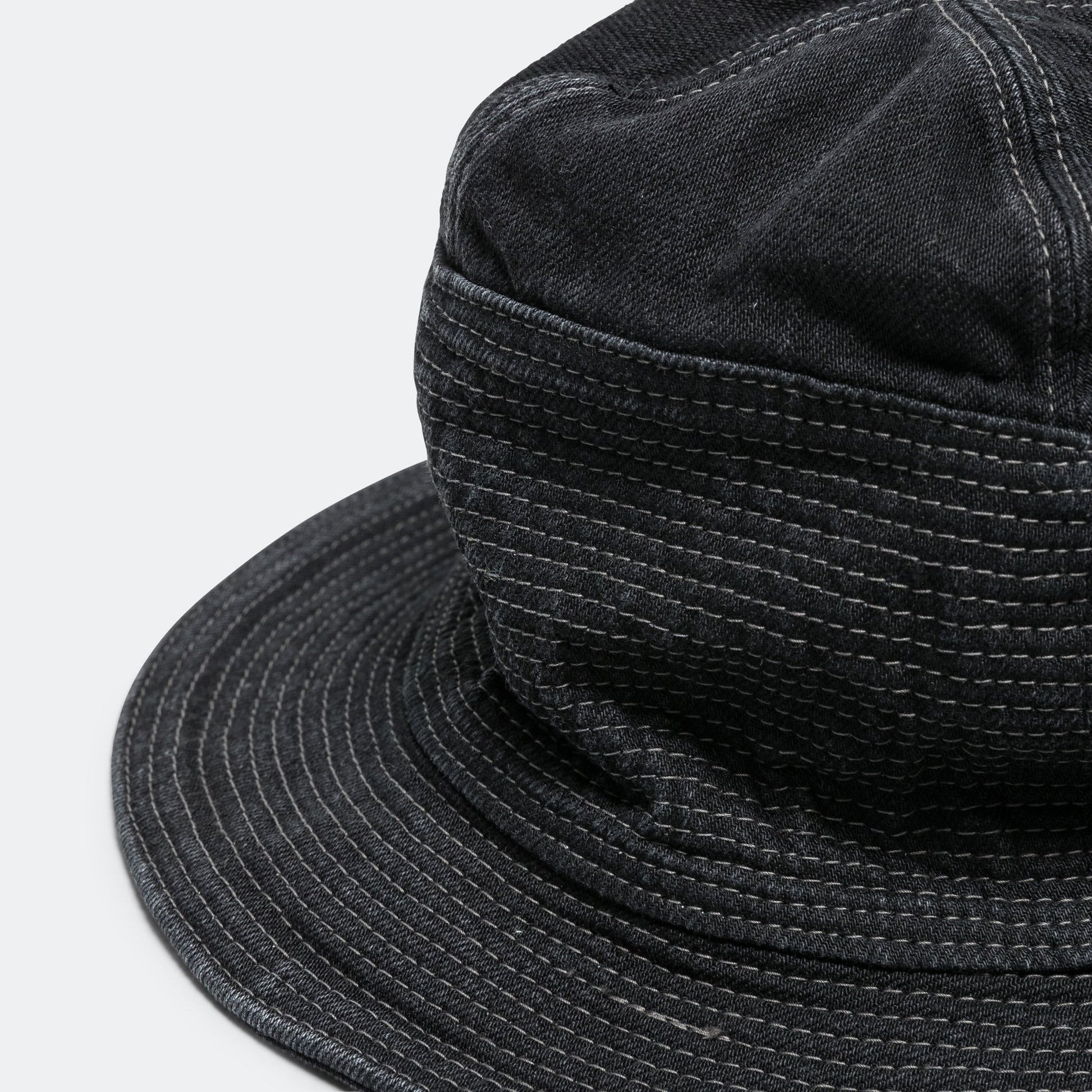 11.5ozBLK×BLK Denim THE OLD MAN AND THE SEA Hat - Black