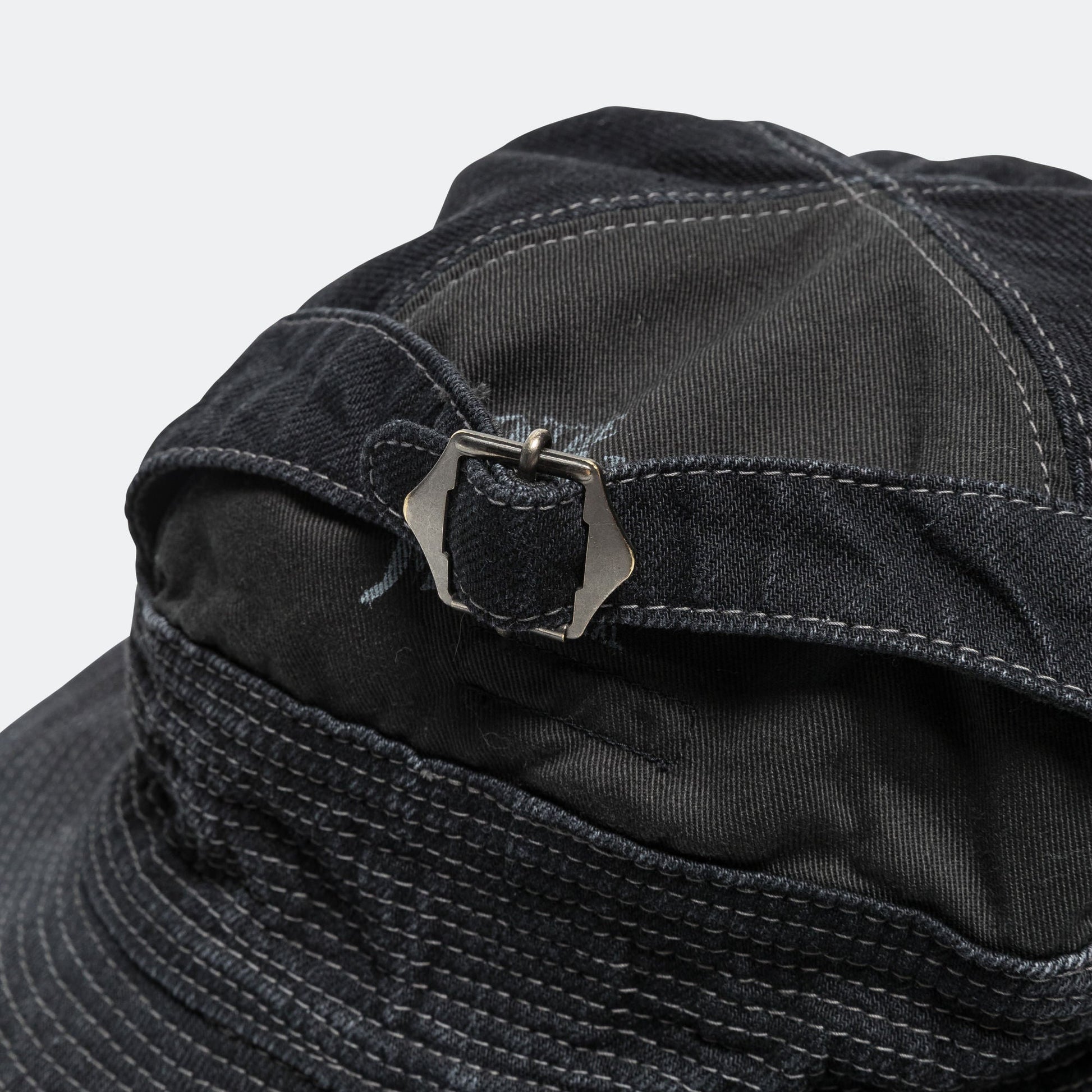 11.5ozBLK×BLK Denim THE OLD MAN AND THE SEA Hat - Black