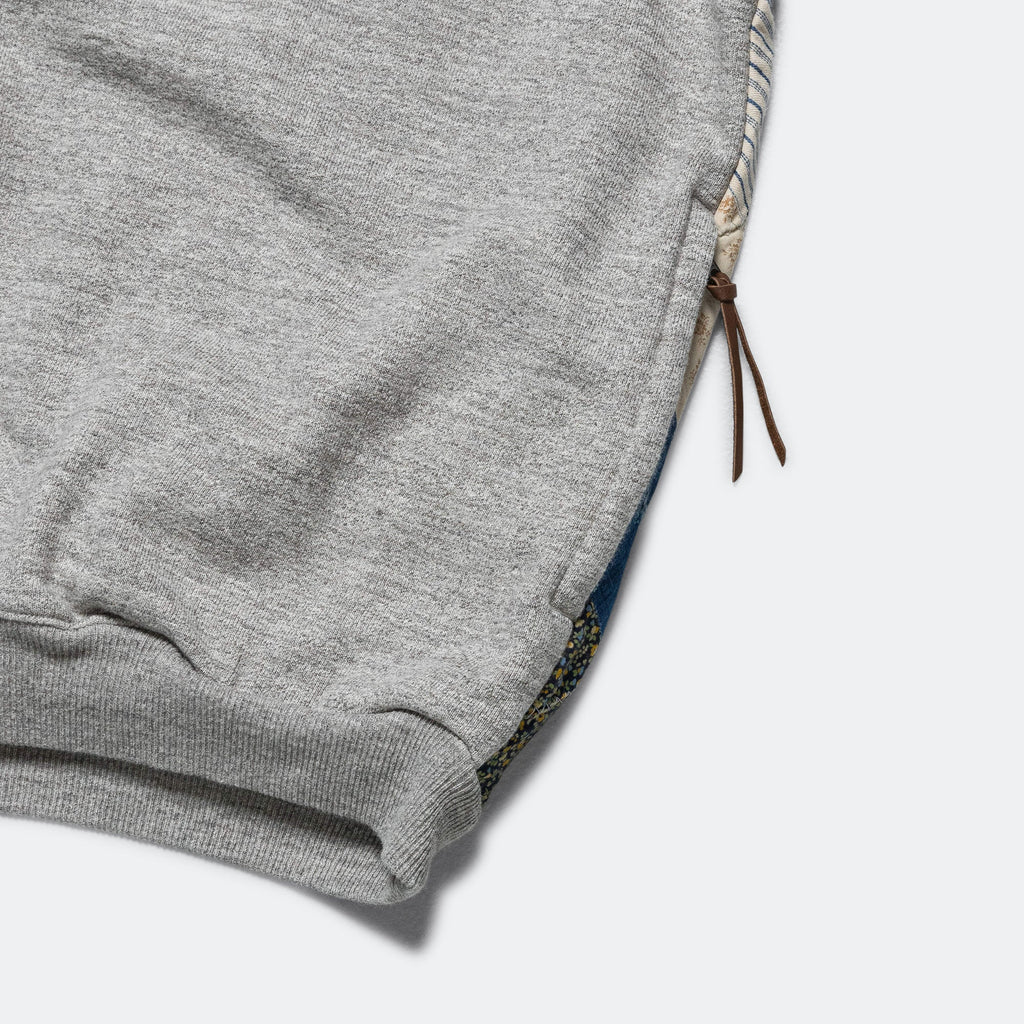 TOP SWT Knit x YABANE Quilt 2 TONES BIG Vest - Grey/IDG