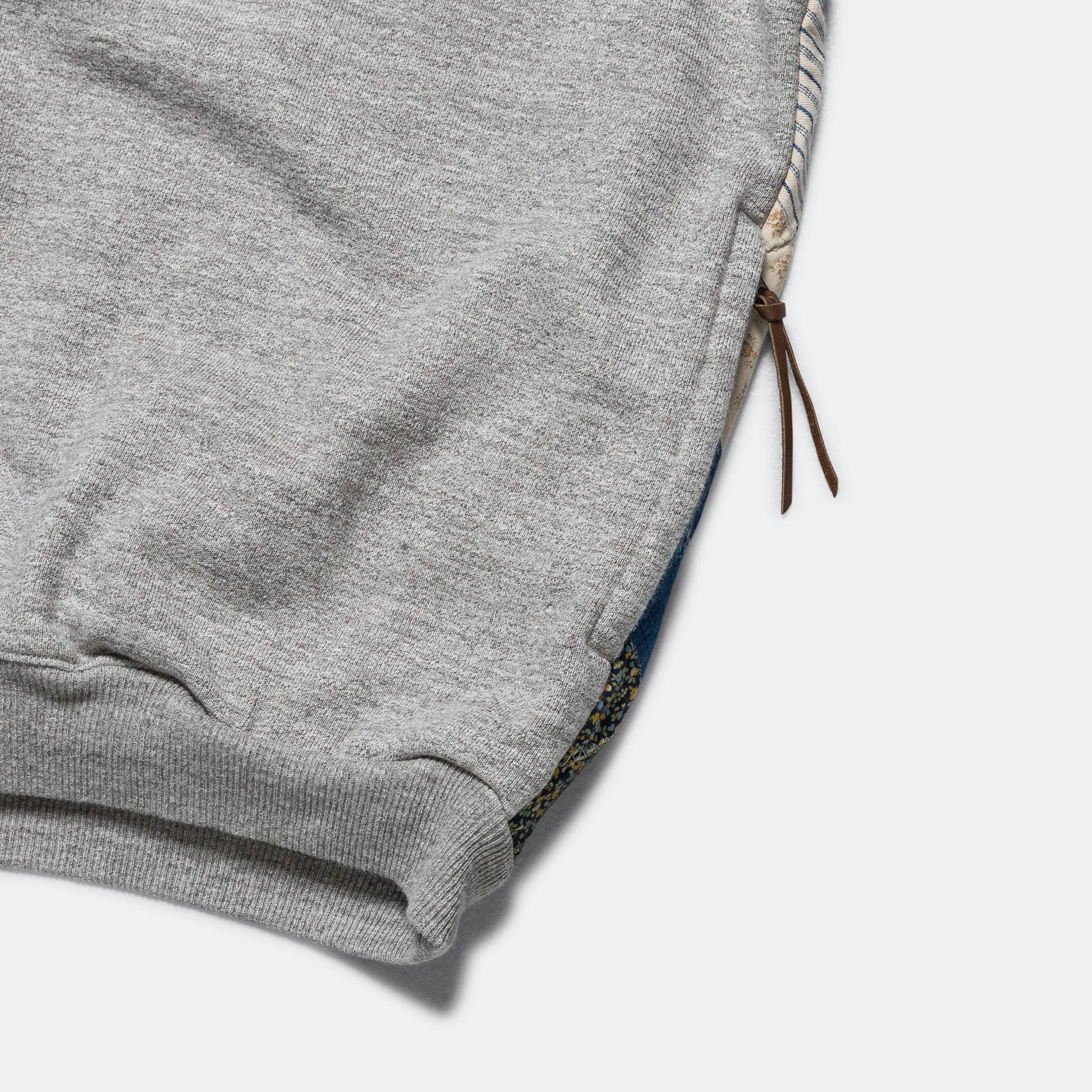 TOP SWT Knit x YABANE Quilt 2 TONES BIG Vest - Grey/IDG