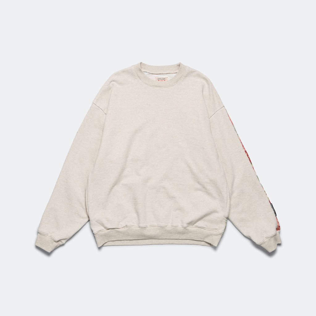 TOP SWT Knit x YABANE Quilt 2TONES BIG SWT - Ecru/Trico