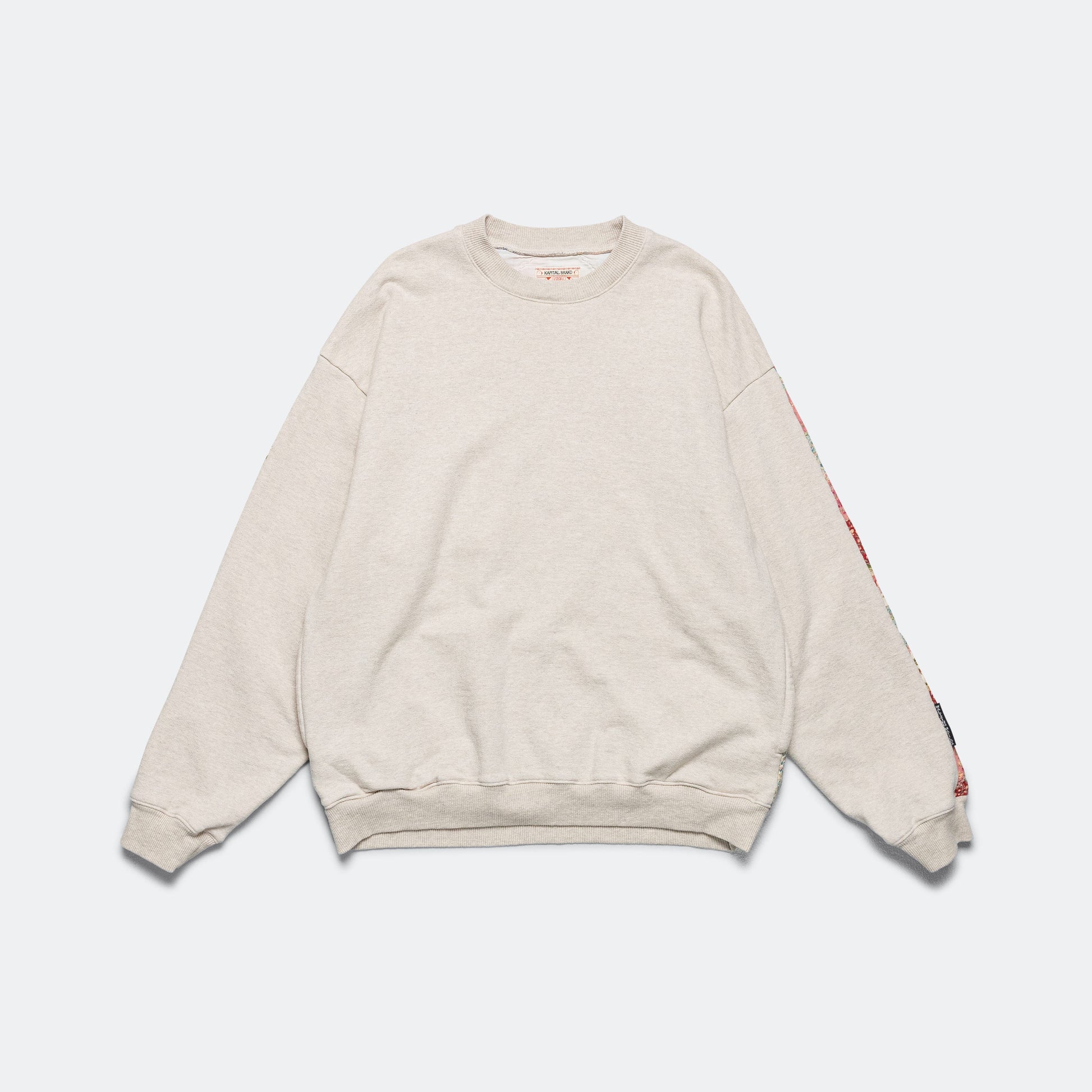 TOP SWT Knit x YABANE Quilt 2TONES BIG SWT - Ecru/Trico