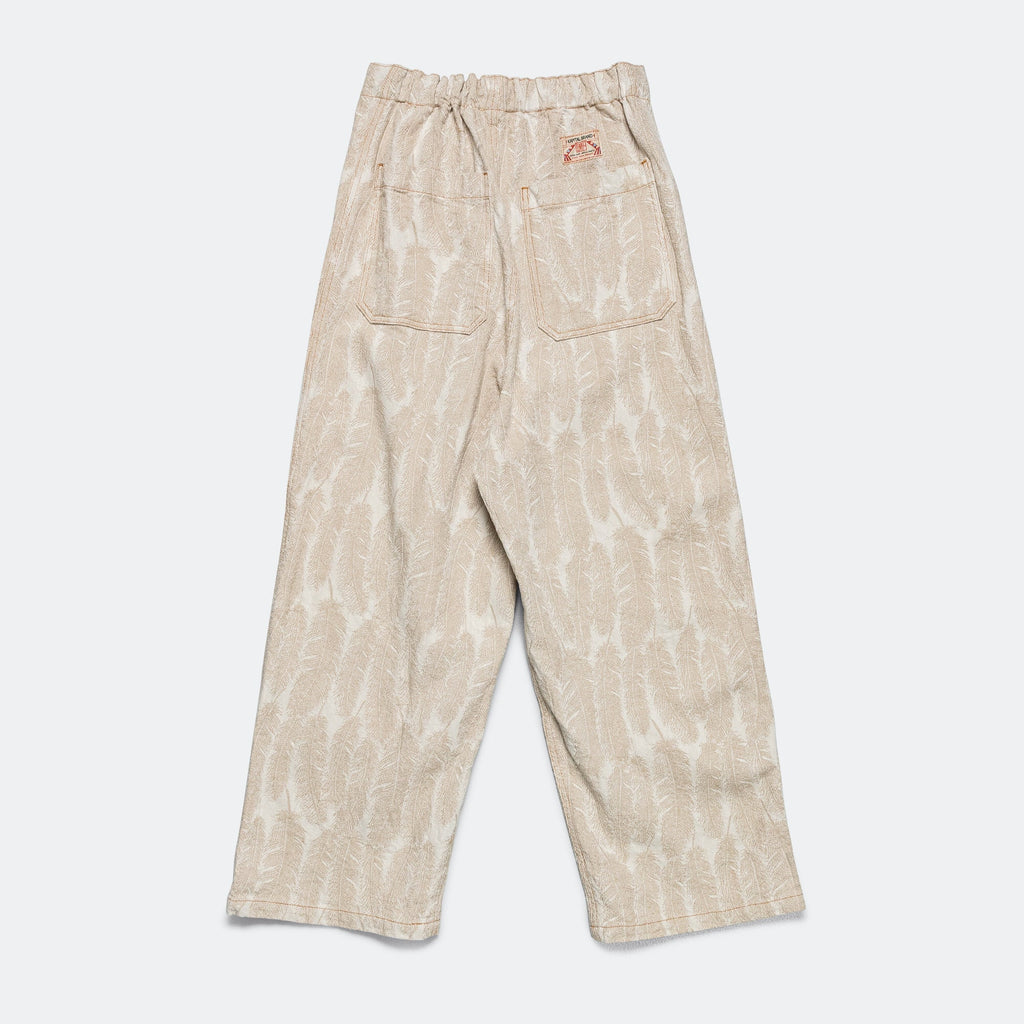 12oz MAGPIE Denim W-Knee EASY Baggy Pants - Ecru
