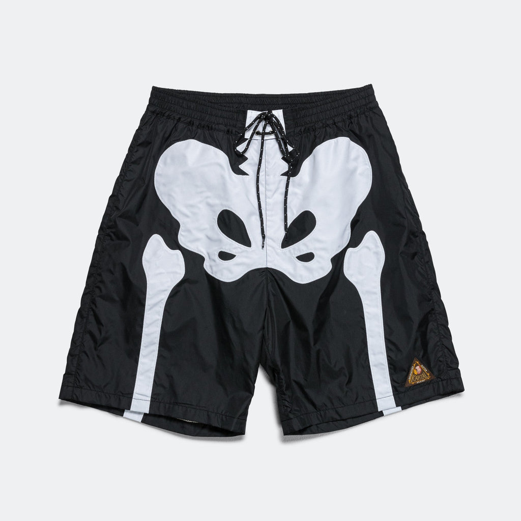 Nylon BONE Swim Trunks - Black