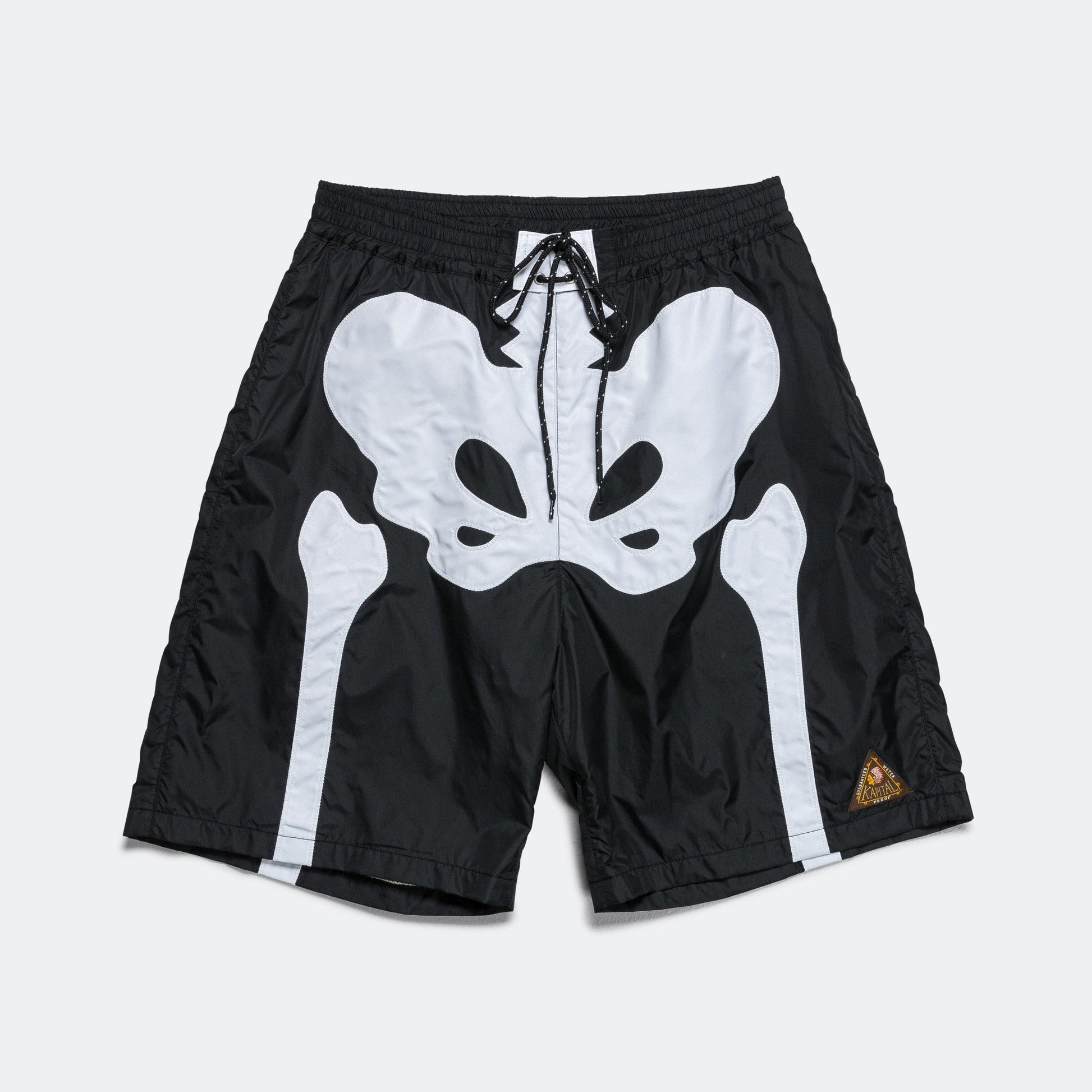 Nylon BONE Swim Trunks - Black