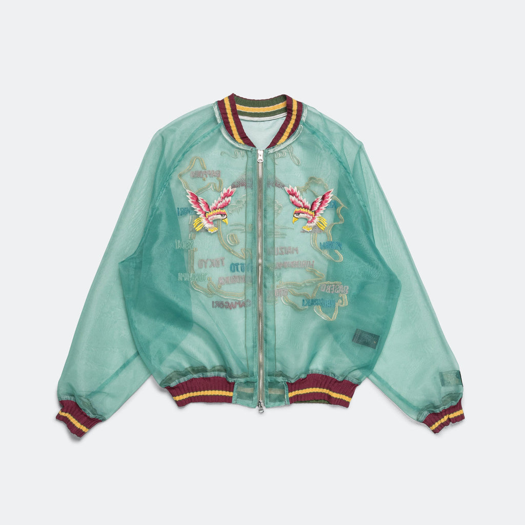 Sheer Pearl Souvenir JKT (JAPAN) - MossGreen