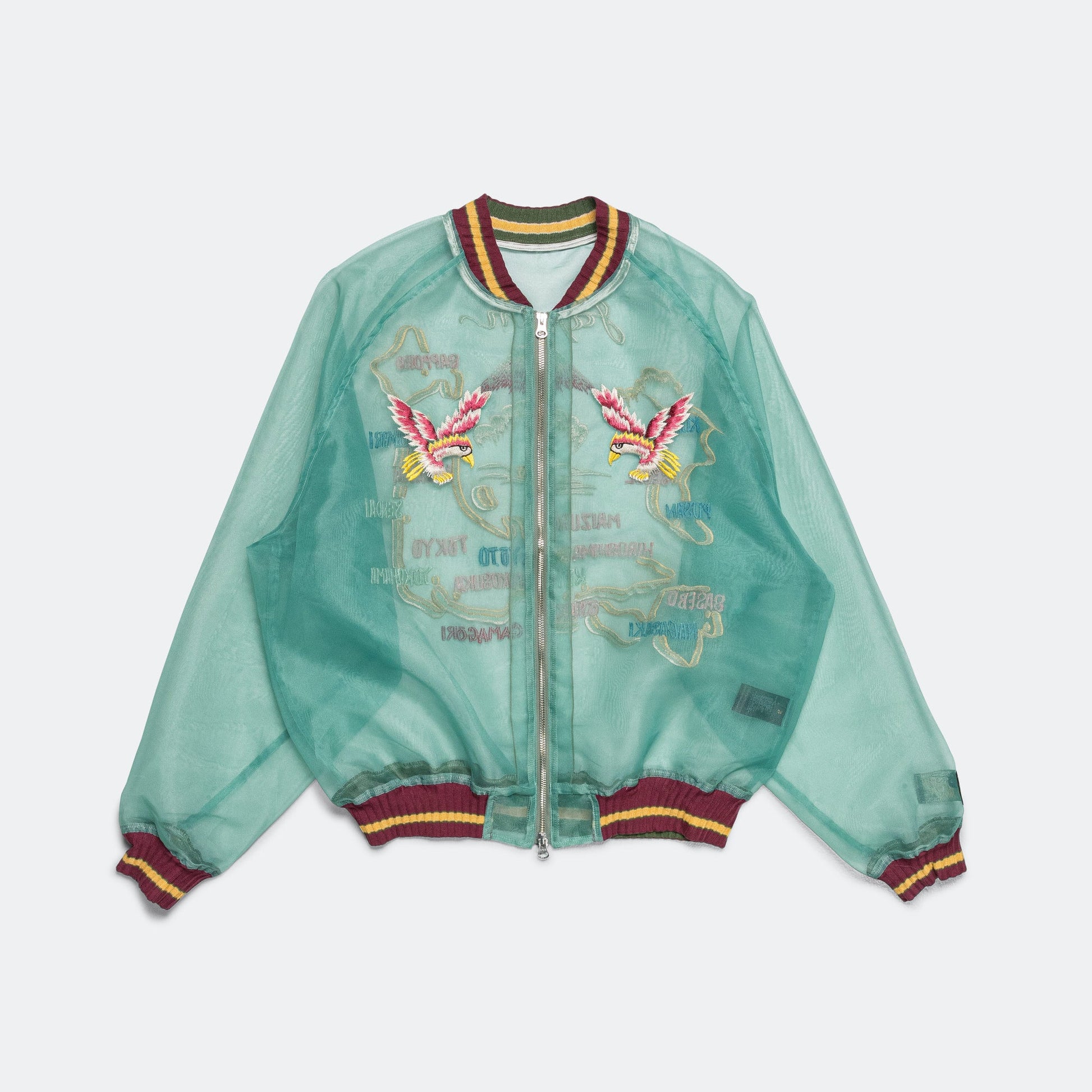 Sheer Pearl Souvenir JKT (JAPAN) - MossGreen