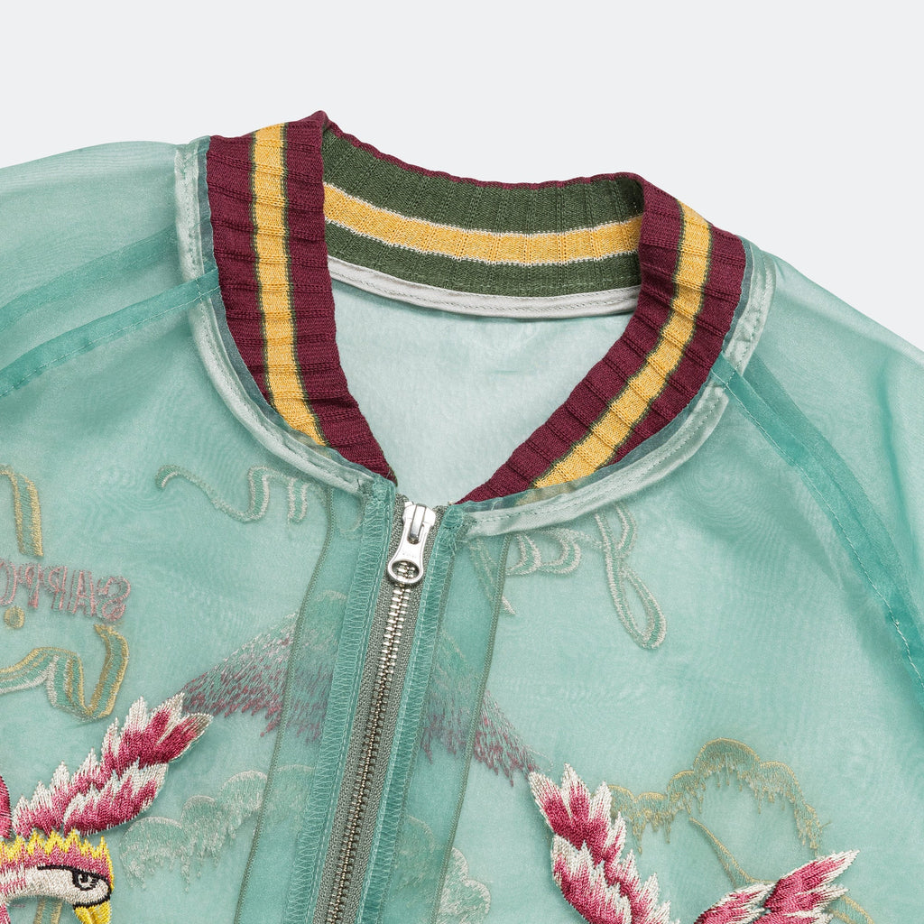 Sheer Pearl Souvenir JKT (JAPAN) - MossGreen
