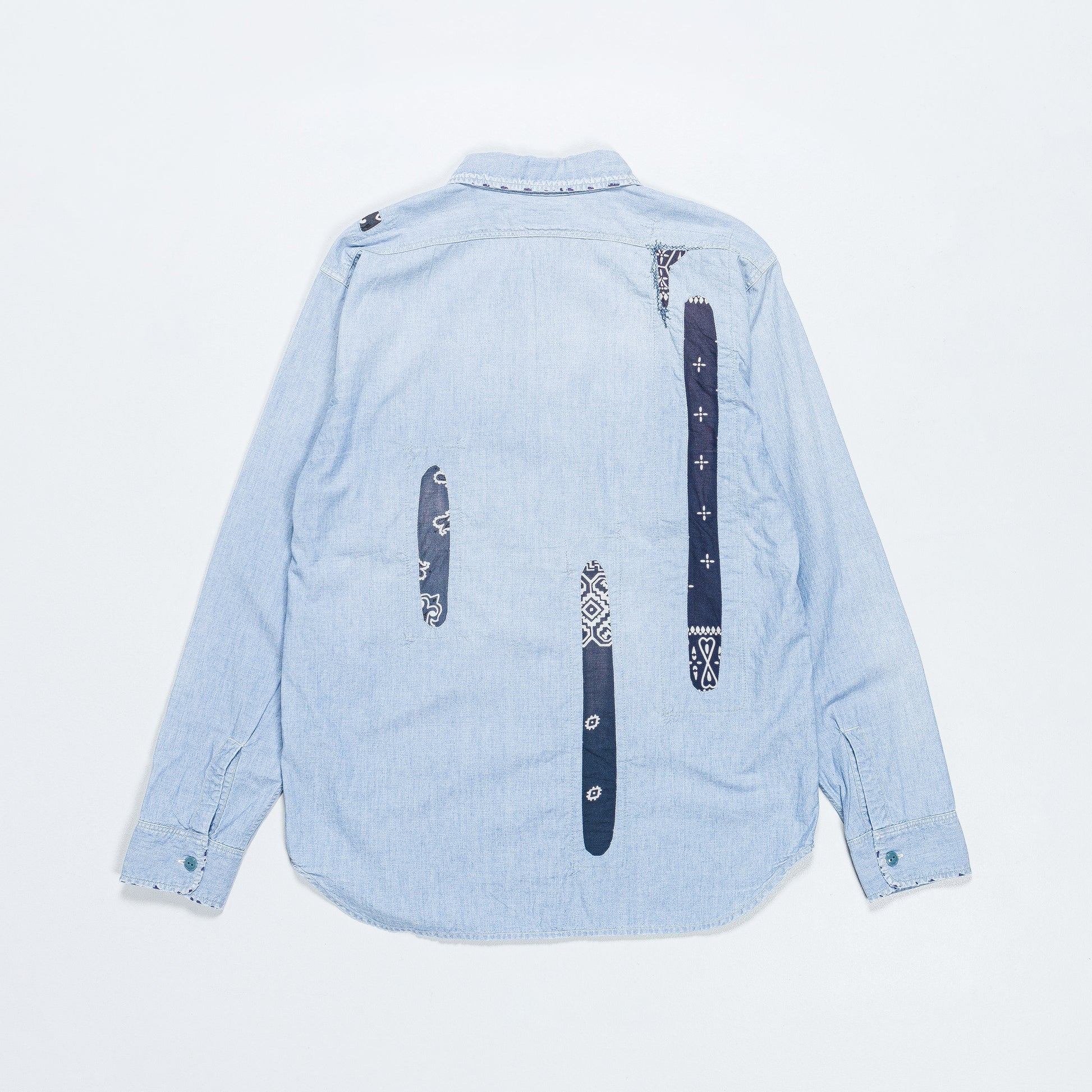 Chambray KOUNTRY Work Shirt (RAIN BANDANA Remake) - Sax