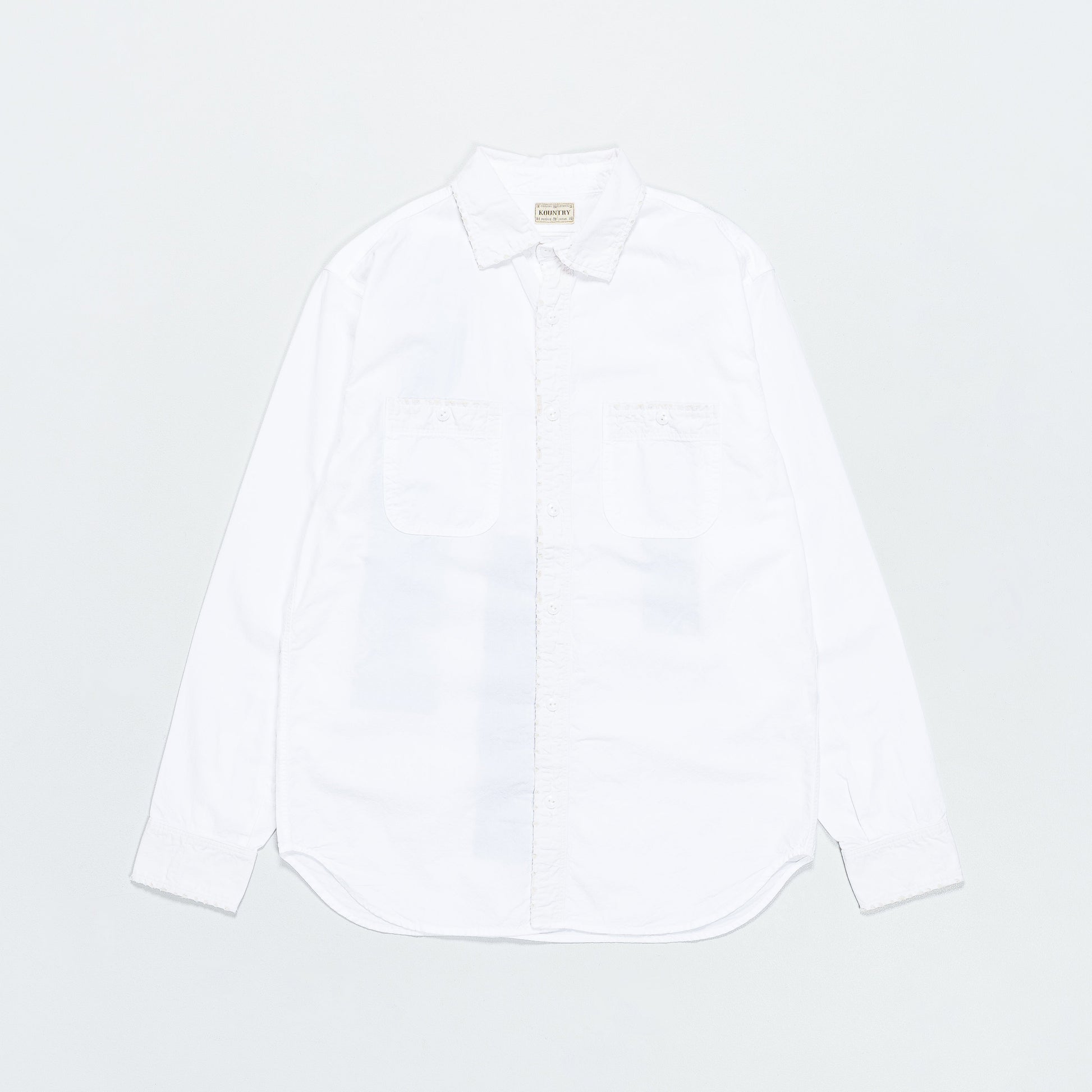 OX KOUNTRY Work Shirt (RAIN BANDANA Remake) - White
