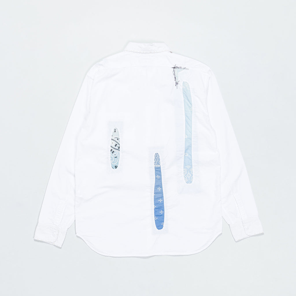 OX KOUNTRY Work Shirt (RAIN BANDANA Remake) - White