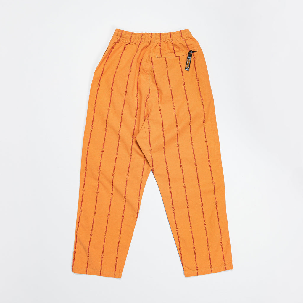 Cotton Linen SIAM Stripe EASY Pants - Orange
