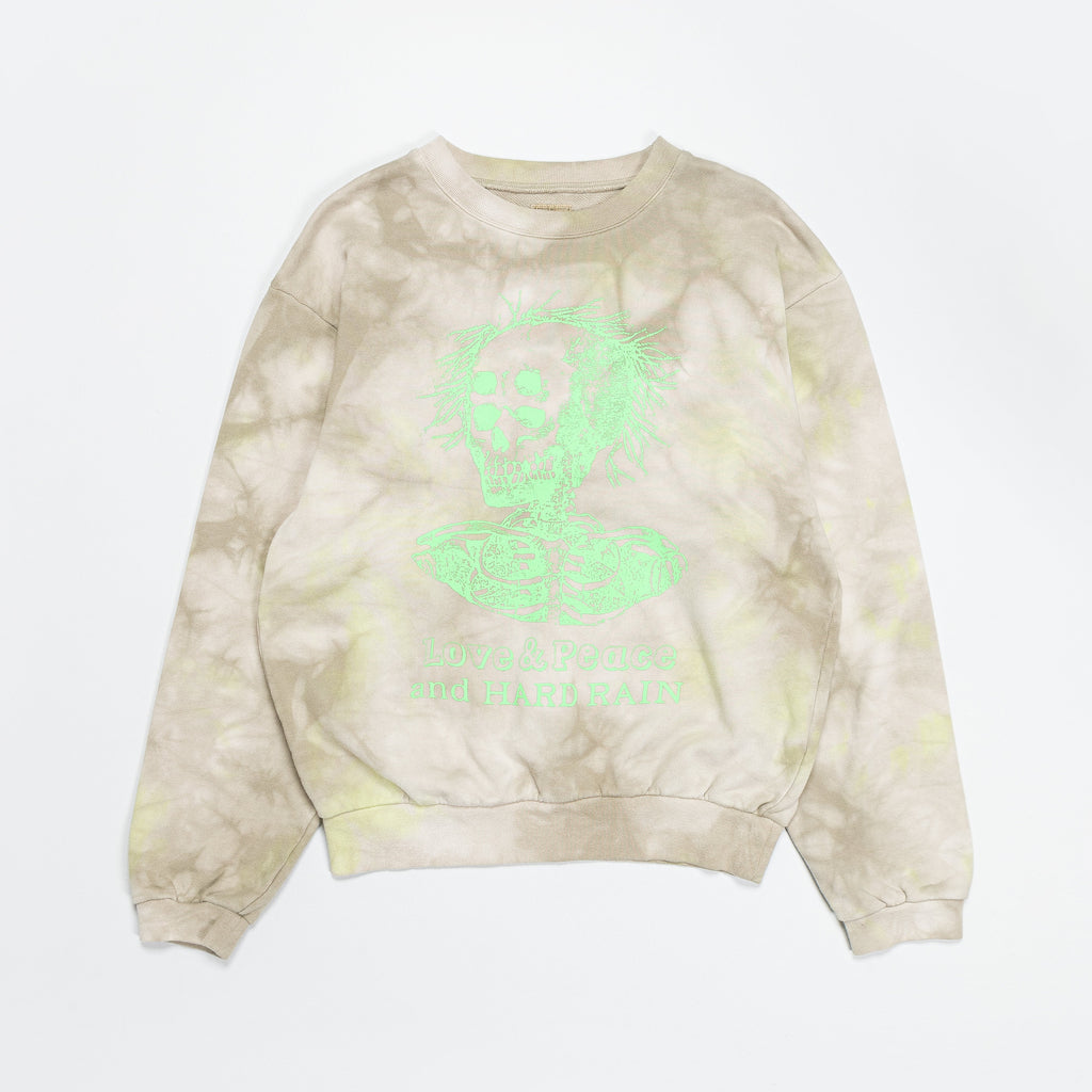 ECO SWT Knit HARDRAIN SKULL (AshburyDyed) - Khaki/Yellow