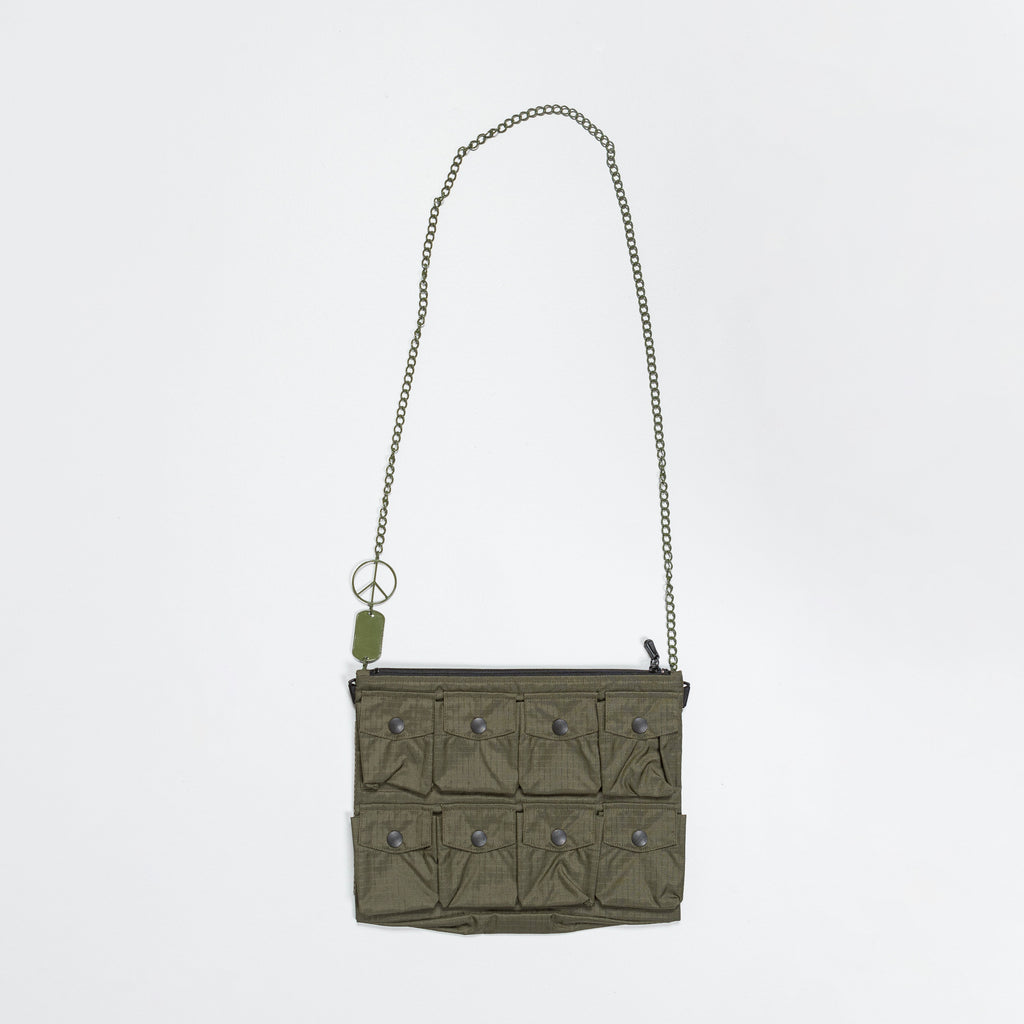Rip Stop Nylon Alpine Sacoche (L) - Khaki