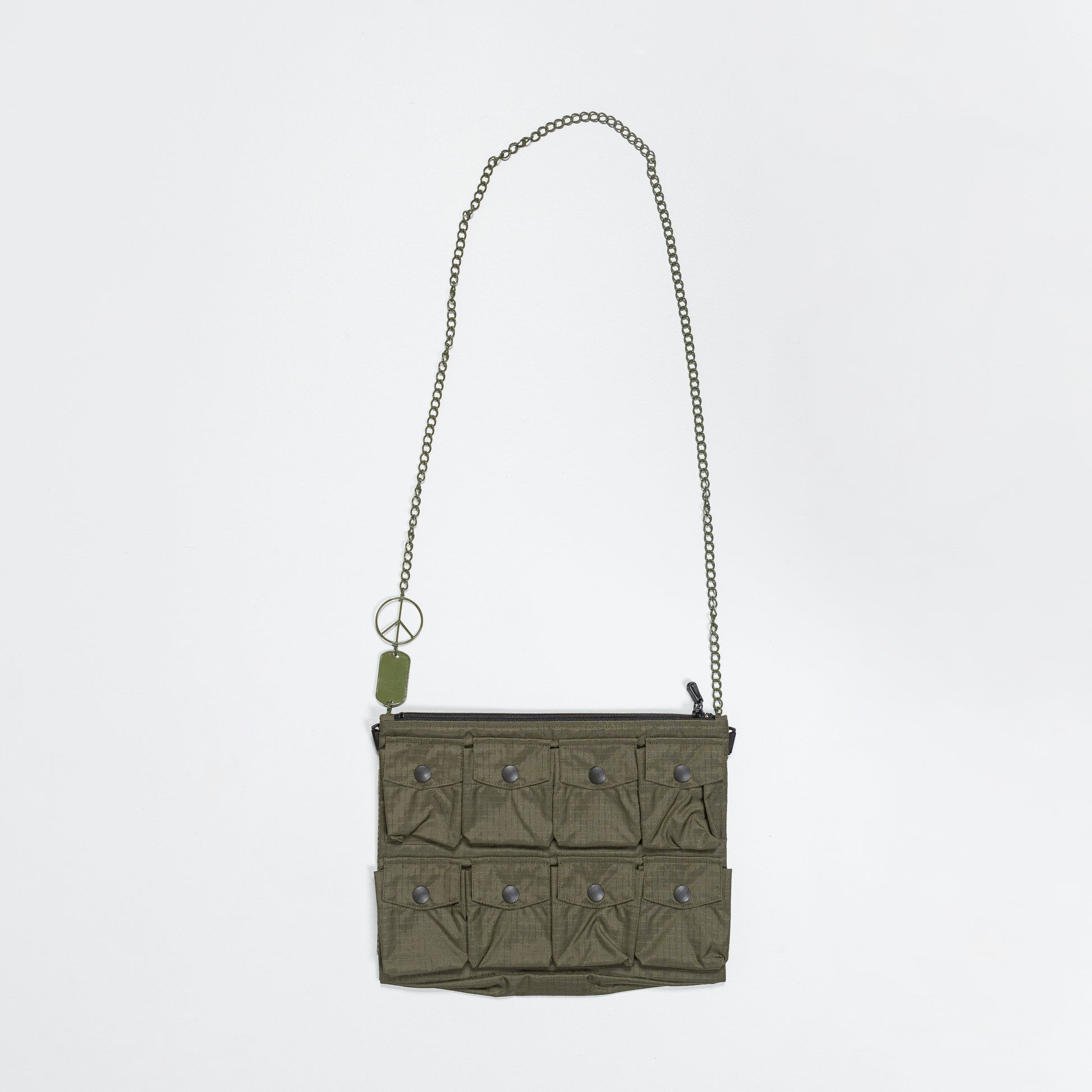 Rip Stop Nylon Alpine Sacoche (L) - Khaki