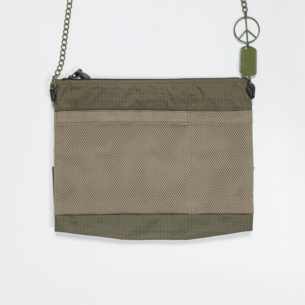 Rip Stop Nylon Alpine Sacoche (L) - Khaki