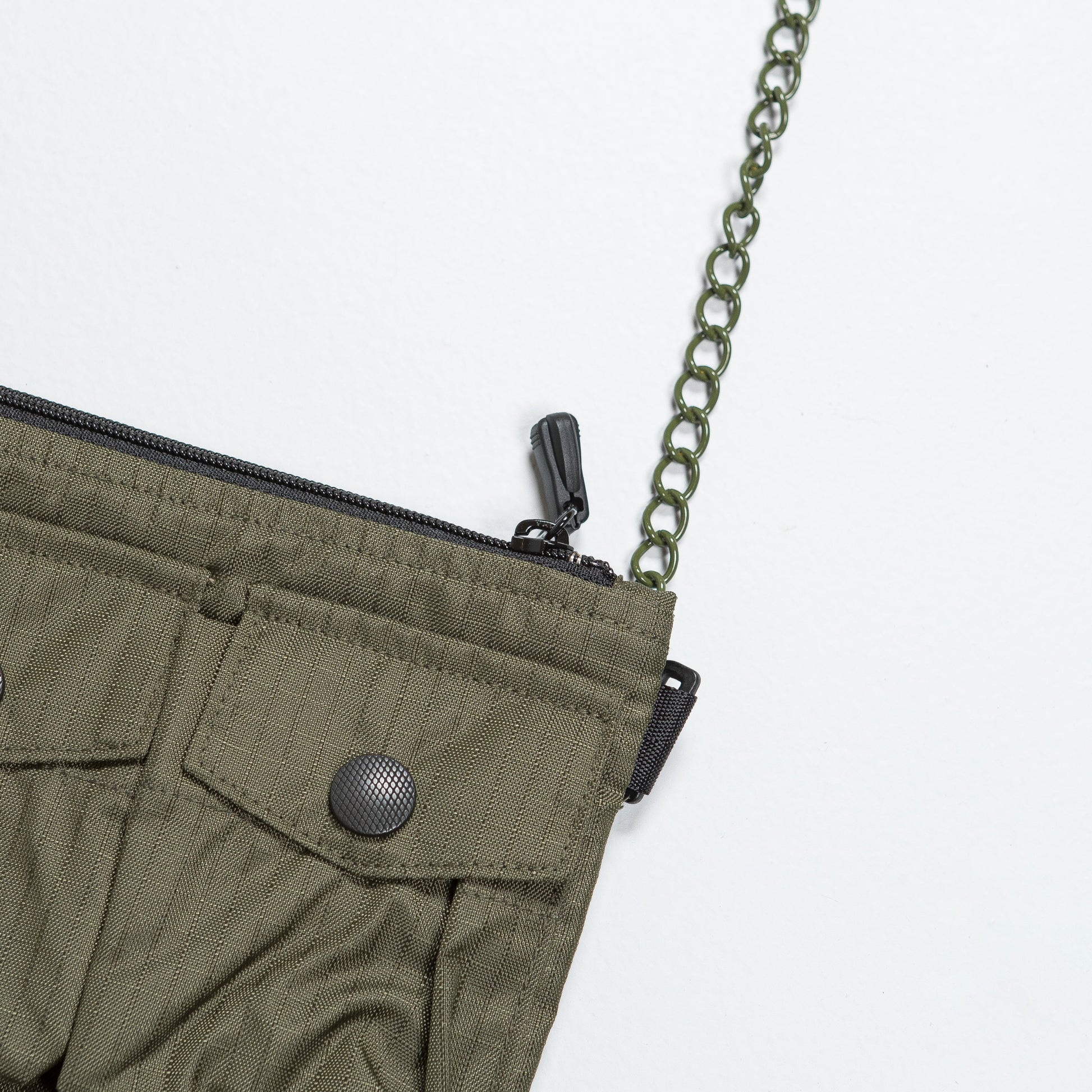 Rip Stop Nylon Alpine Sacoche (L) - Khaki