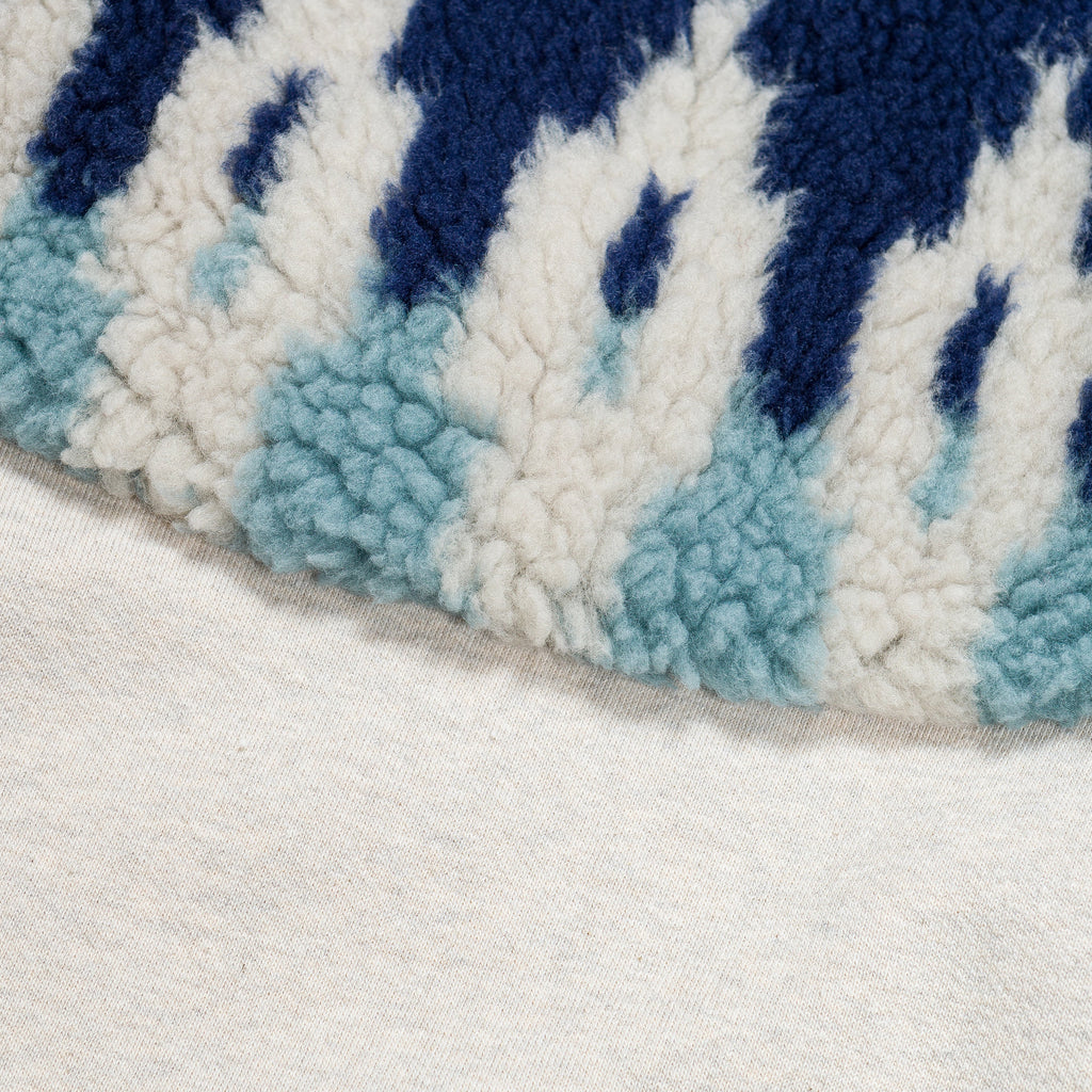 TOP Fleece Knit x BOA Fleece NORDIC SWT - Navy/Red