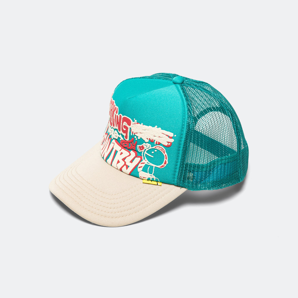 WORKING HERO Truck Cap - Turqouise/Beige