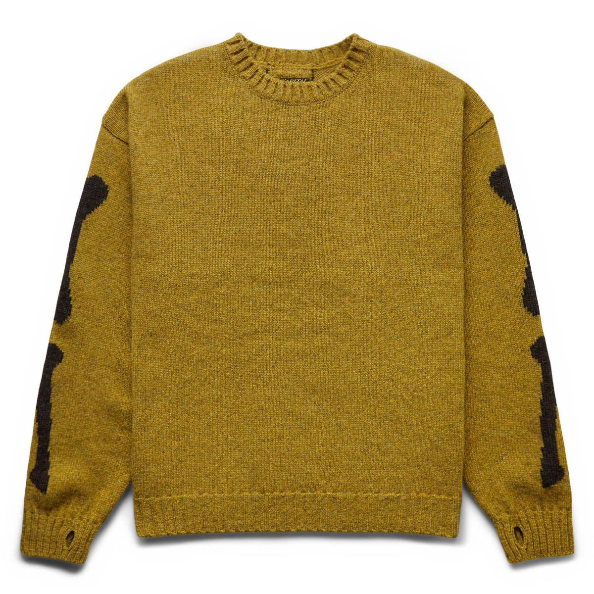 5G WOOL BONE CREW SWEATER