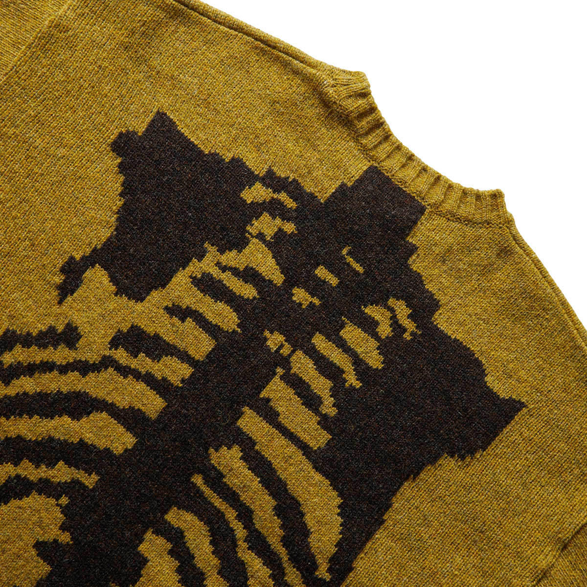 5G WOOL BONE CREW SWEATER