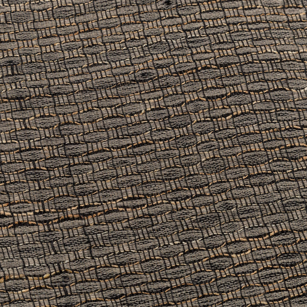 Box Shirt Zari Thread Weave - Charcoal/Gold X-Large