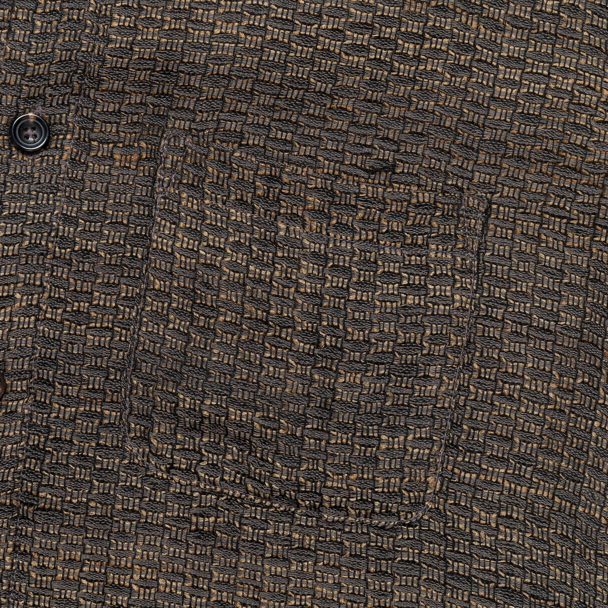 Box Shirt Zari Thread Weave - Charcoal/Gold Medium
