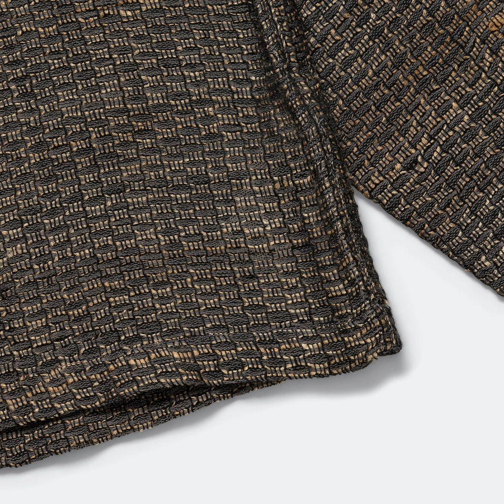 Box Shirt Zari Thread Weave - Charcoal/Gold Medium