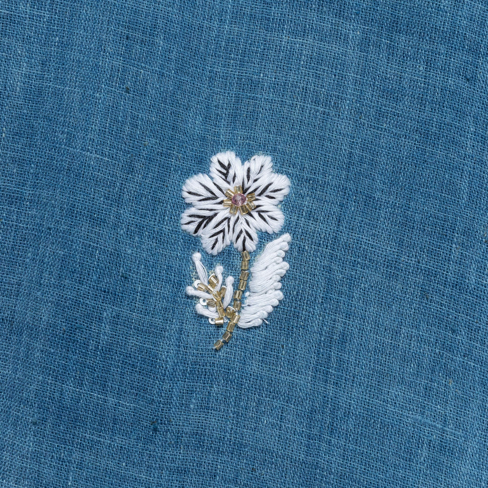 Camp Shirt - Indigo/White