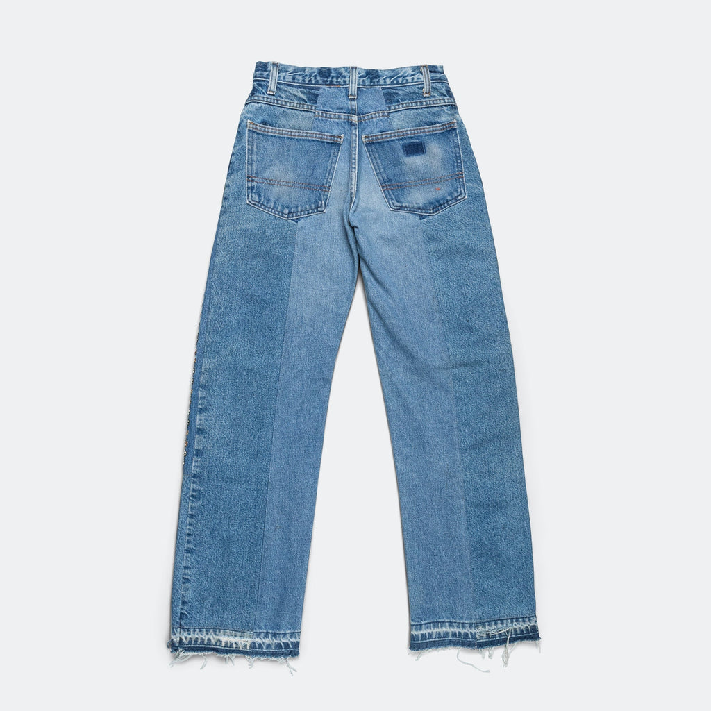 Double Knee Pant - Blue/Gold - 28'