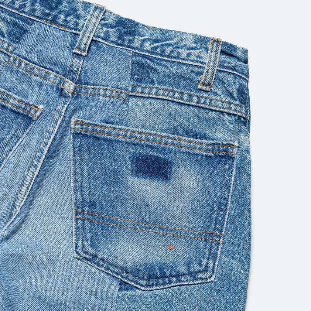 Double Knee Pant - Blue/Gold - 28'