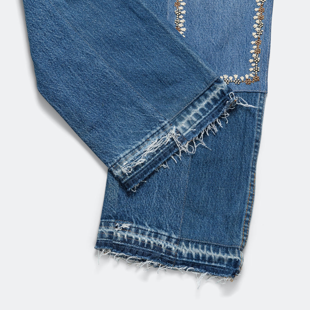 Double Knee Pant - Blue/Gold - 30'