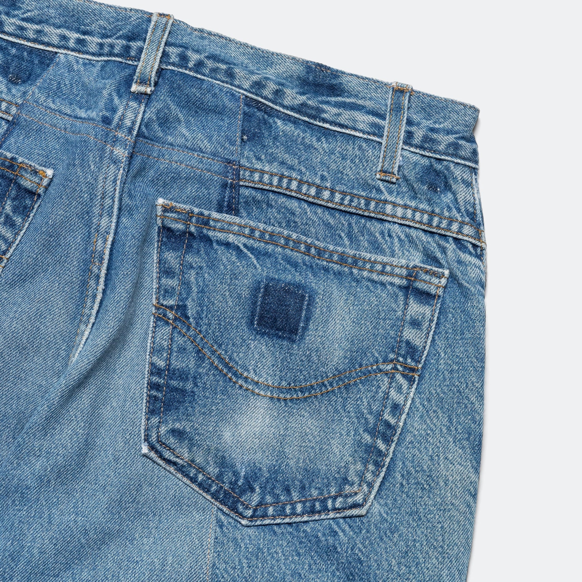 Double Knee Pant - Blue/Gold - 32'