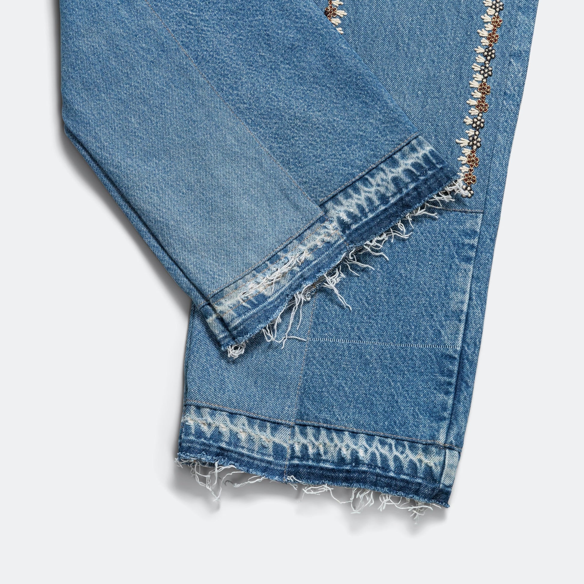 Double Knee Pant - Blue/Gold - 32'