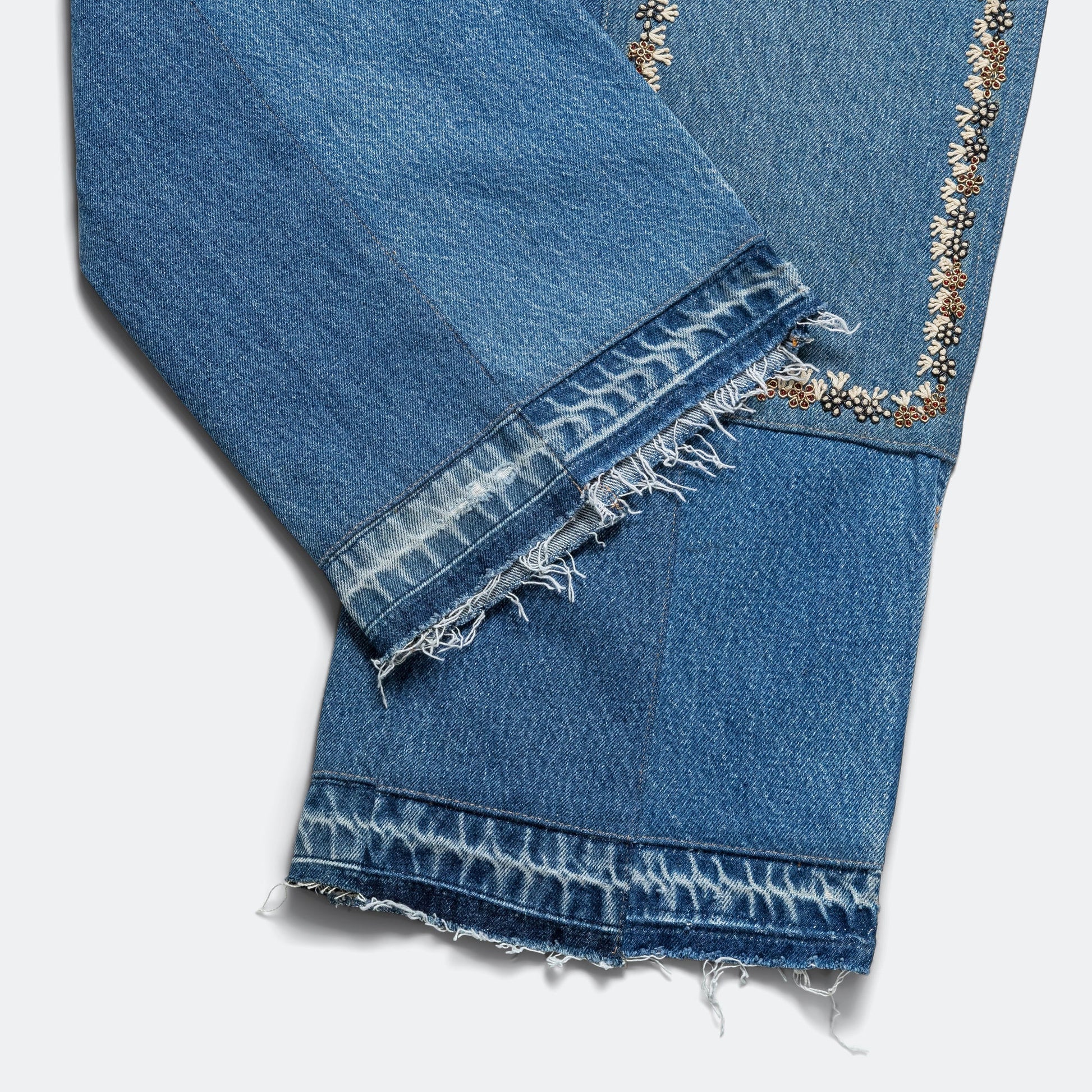 Double Knee Pant - Blue/Gold - 34'