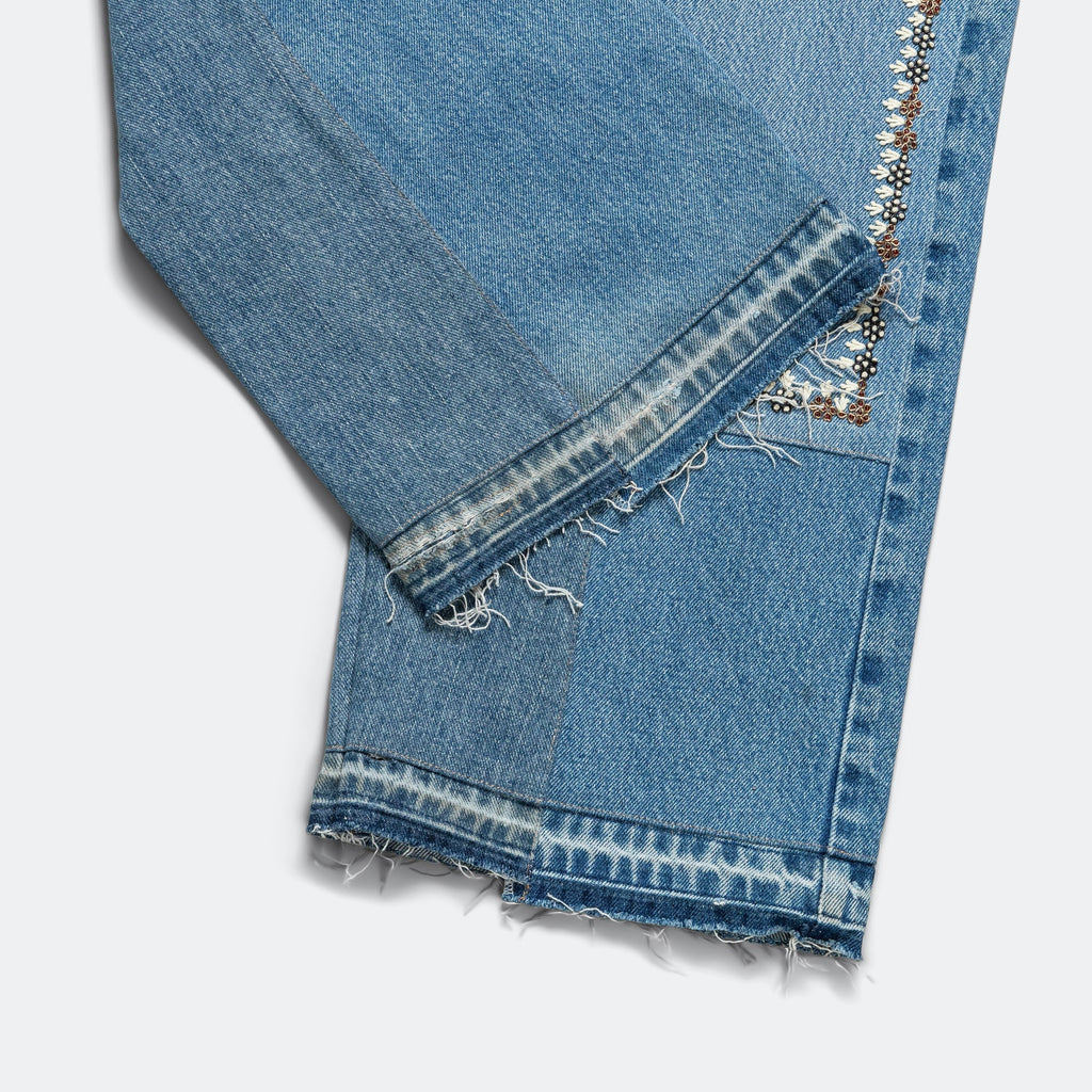 Double Knee Pant - Blue/Gold - 36'