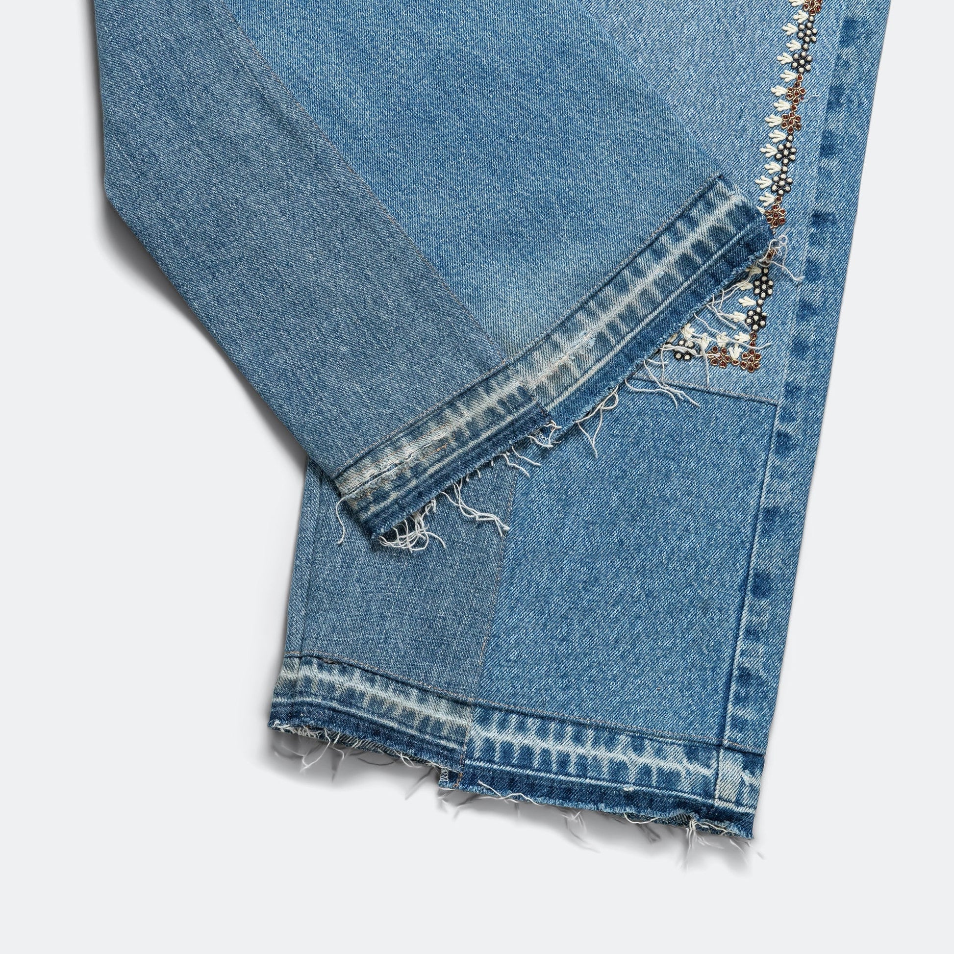 Double Knee Pant - Blue/Gold - 36'