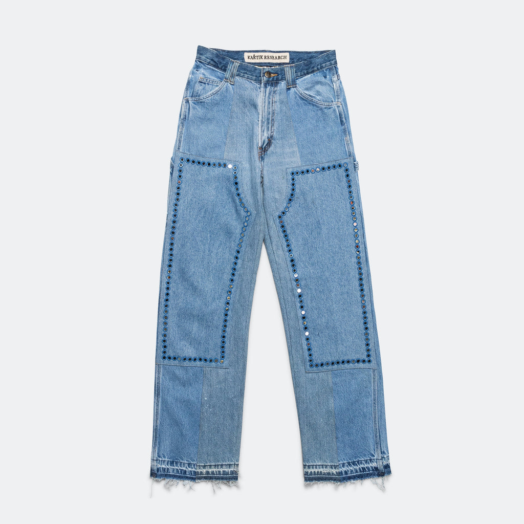 Double Knee Upcycled Denim - Indigo 30'