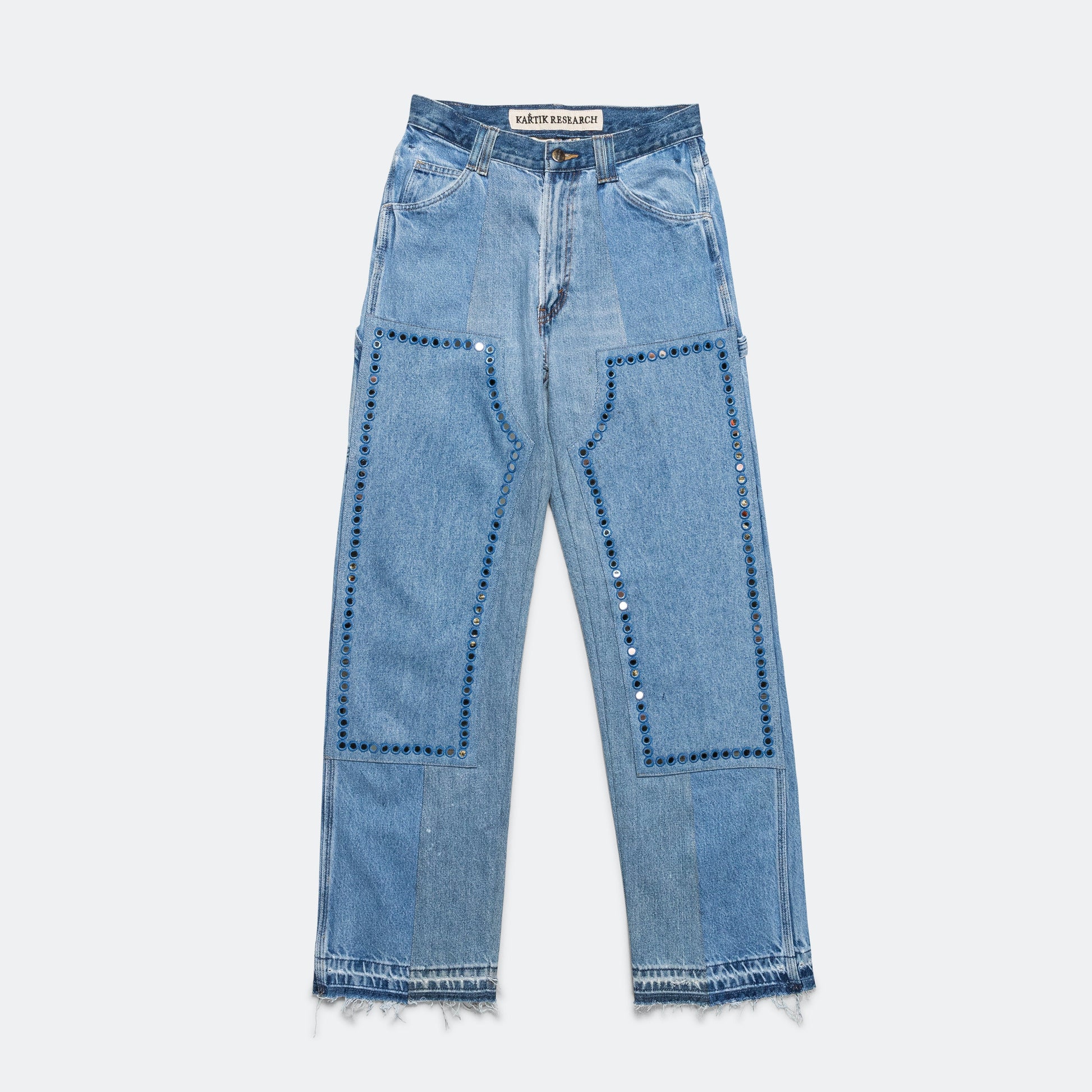 Double Knee Upcycled Denim - Indigo 30'