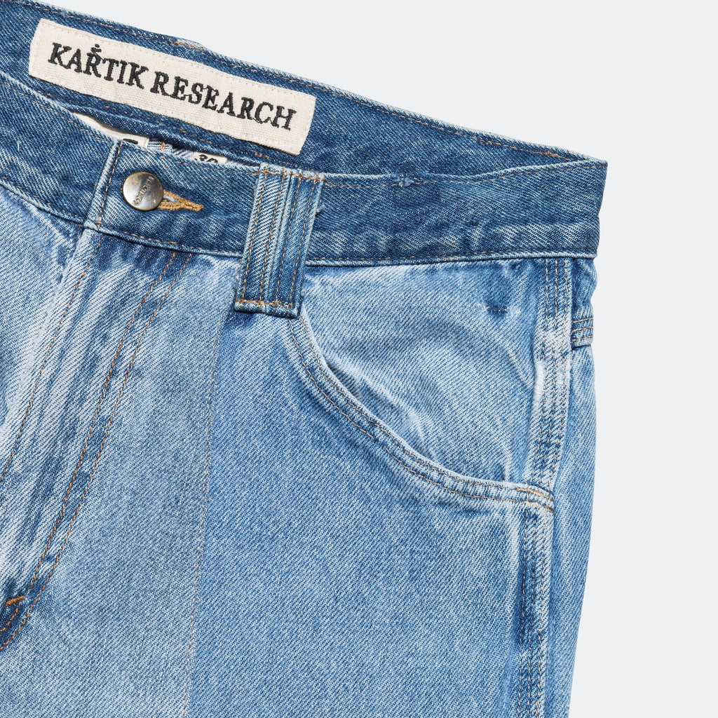 Double Knee Upcycled Denim - Indigo 30'