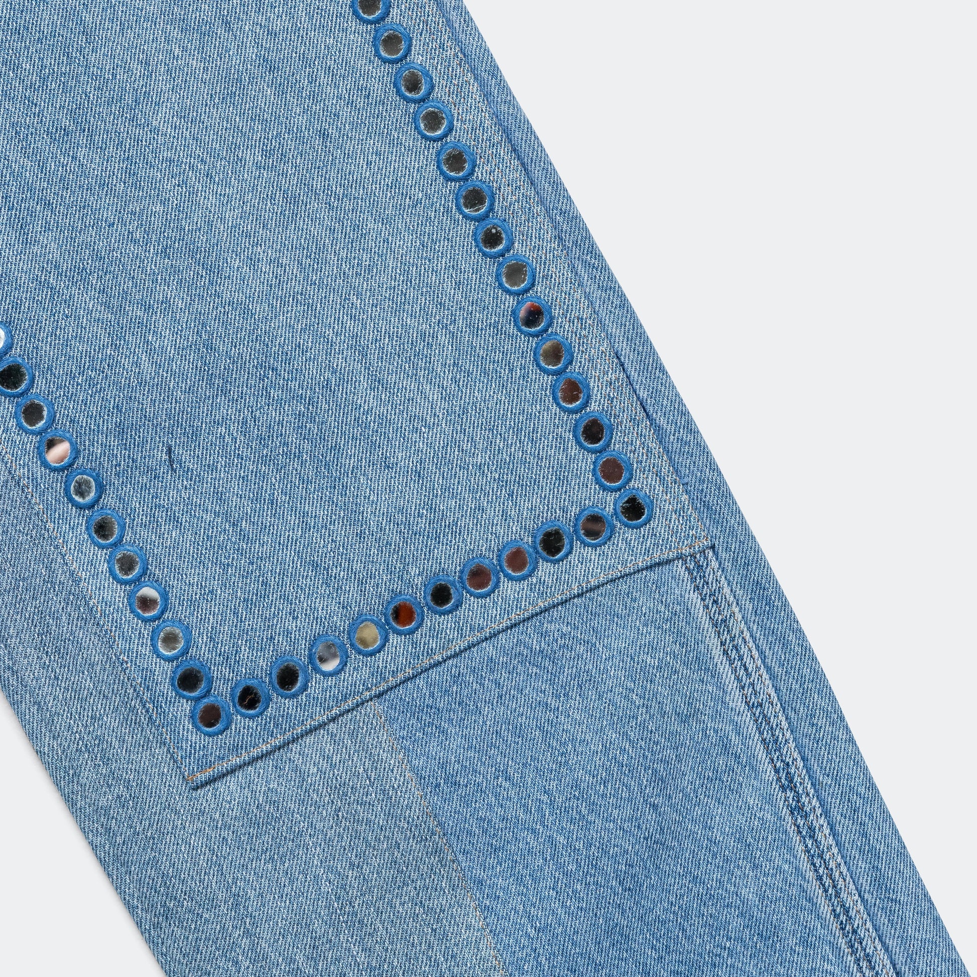 Double Knee Upcycled Denim - Indigo 30'